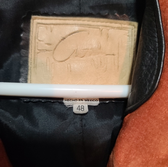 Vintage Arturo by Burray Olson Design Native American Indian Leather Jacket - Picture 4 of 4